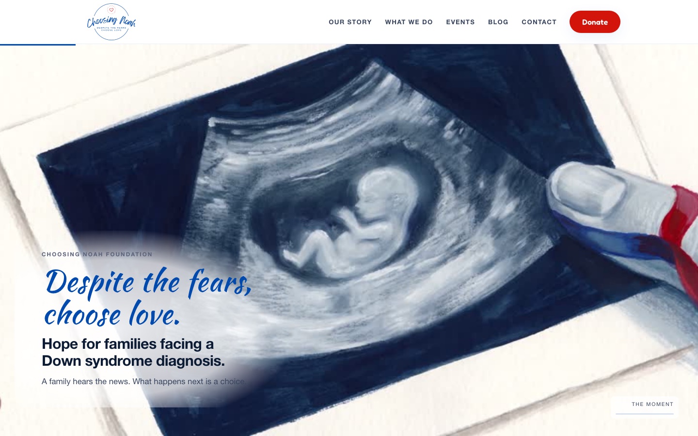 Choosing Noah Foundation website, built by AIOS